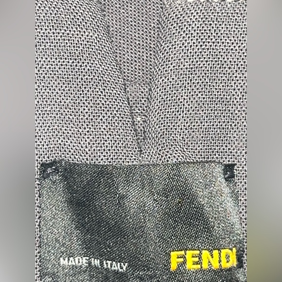 Fendi Vintage High Waisted Wide Leg Pleated Fleecewool Trousers - Picture 4 of 7